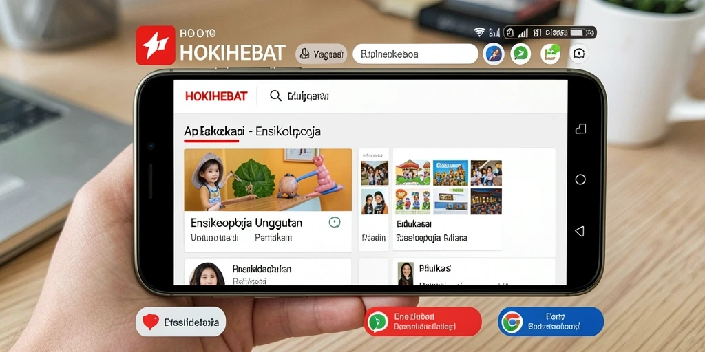 Antarmuka HOKIHEBAT yang mudah digunakan untuk akses informasi edukatif