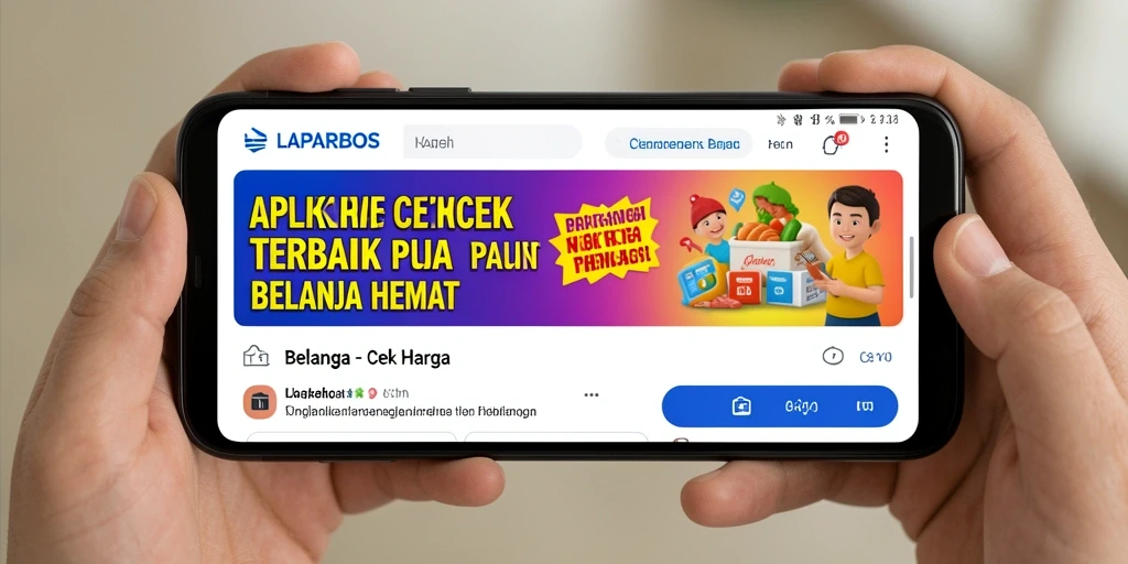 Tampilan antarmuka LAPARBOS yang memudahkan cek harga produk.