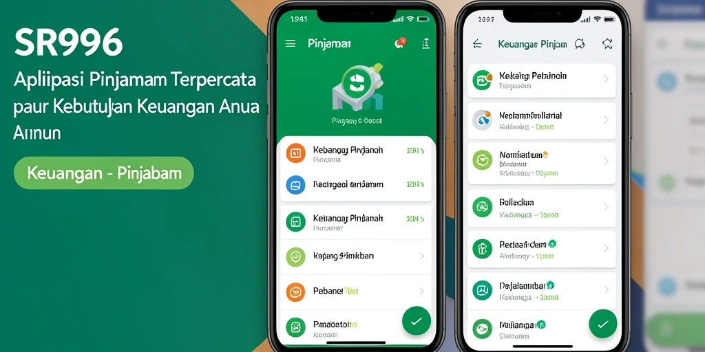 Tampilan antarmuka user-friendly aplikasi Pinjaman SR996.